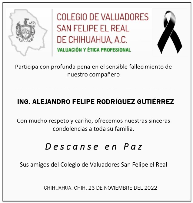 COLEGIO DE VALUADORES SAN FELIPE EL REAL DE CHIHUAHUA A.C.
